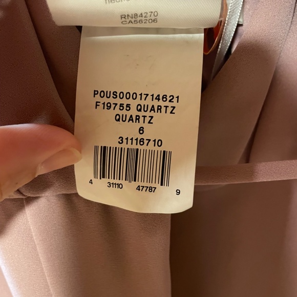 David’s Bridal Wrap Bridesmaid Dress Quartz size 6 - Picture 4 of 4